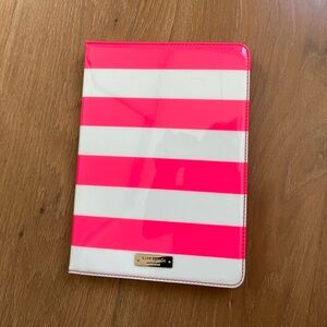 Kate Spade Pink and White iPad Case